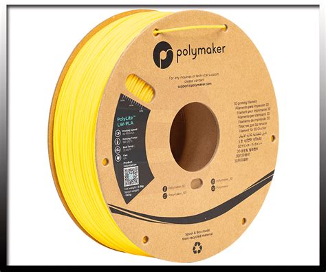 Polylite Lw Pla Bright Yellow Mm Filament Dea