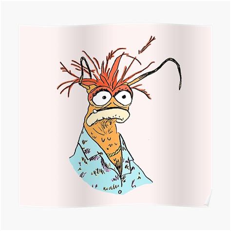 "pepe the king prawn." Poster for Sale by spikysquid | Redbubble