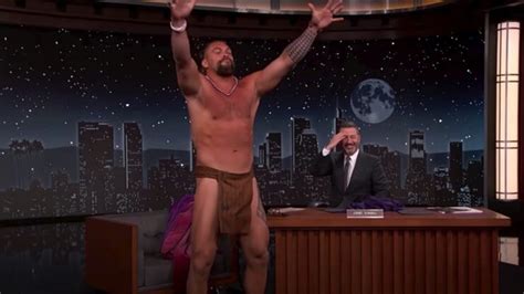 Jason Momoa Strips Off His Clothes Mid Interview On Jimmy Kimmel Live