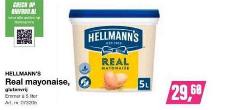 Hellmann S Real Mayonaise Glutenvrij Aanbieding Bij Bidfood Folders Nl