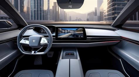 Premium Photo | CuttingEdge Electric Car Interior Futuristic Design Comfortable Seating