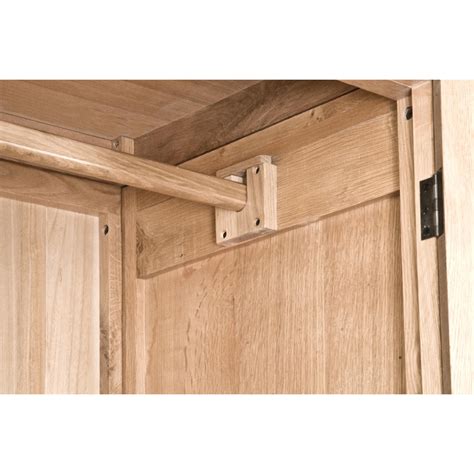 Tuscany French Oak Sleigh 2 Door Wardrobe Crown French Furniture