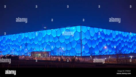 The Water Cube Beijing Stock Photo Alamy