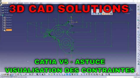 Catia V Visualisation Des Contraintes Dimensionnelles Et