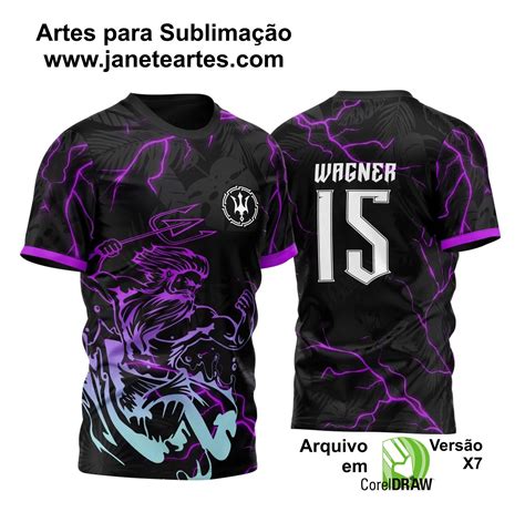 Arte Vetor Camisa InterClasse Poseidon Raios 2023