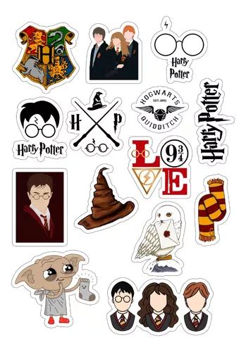 Harry Potter Stickers Calcos Potter Harry MercadoLibre