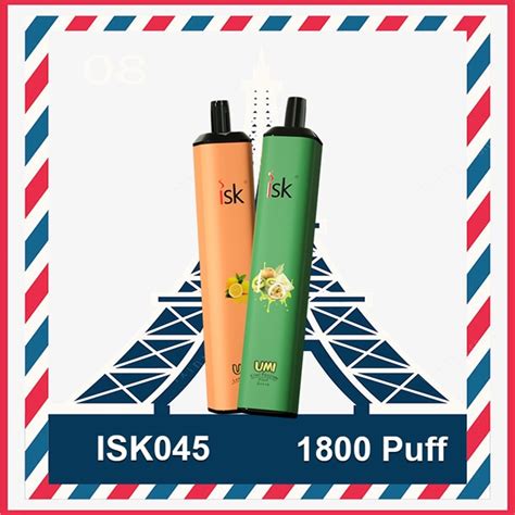 ISK045 Vape pen Jetable 1800 Bouffées disposable pod ISK Vape