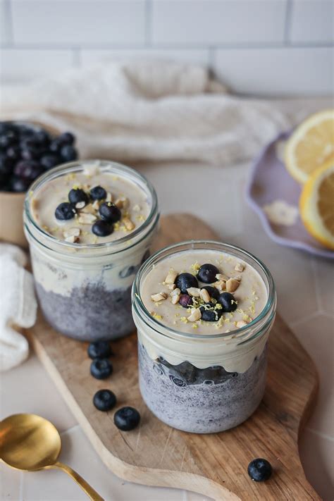 Lemon Blueberry Chia Pudding With Yogurt Danishealthyeats