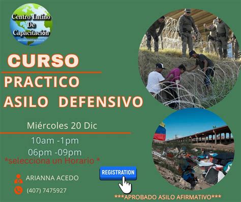 Curso Inmigracion Curso Practico Asilo Defensivo Centro Latino De