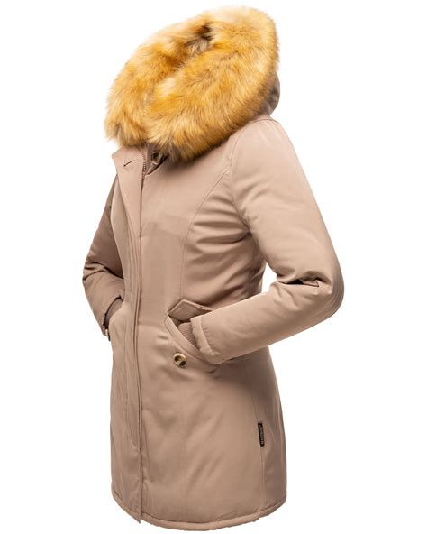 Marikoo Karmaa Damen Winter Jacke Parka Mantel Winterjacke Warm