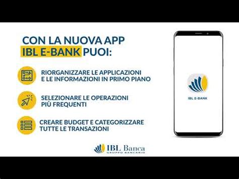 Novità App IBL E Bank e Internet Banking nuovo look nuove funzioni