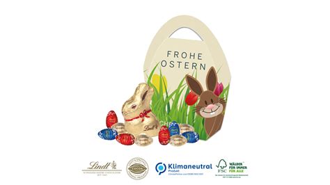 Premium Osterei Mit Goldhase Und Schoko Eier Von Lindt Als