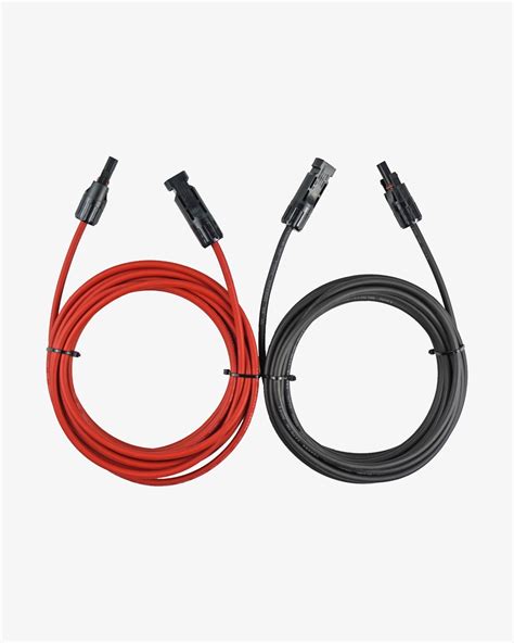 One Pair Black And Red 20 Ft Mc4 Pv Cable Hysolis