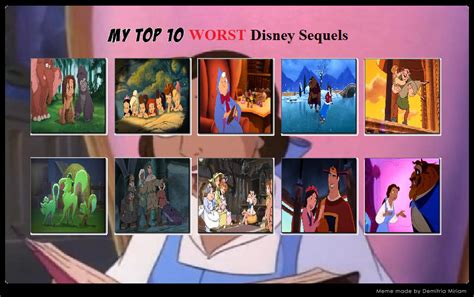 Top 10 Worst Disney Sequels By Mranimatedtoon On Deviantart