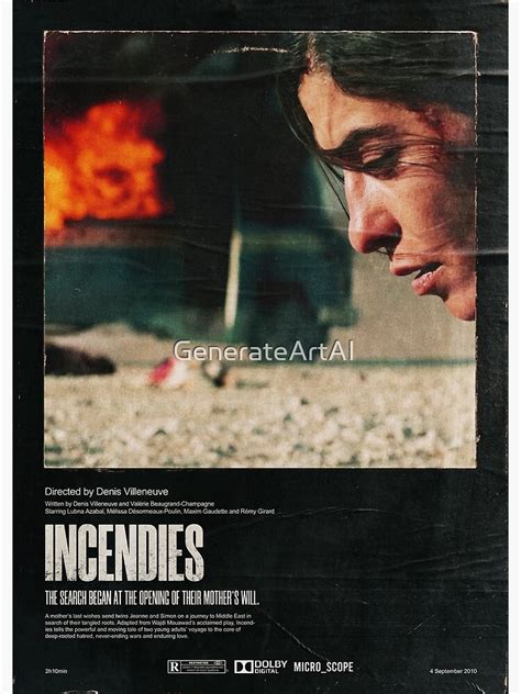 "Incendies" Poster for Sale by GenerateArtAI | Redbubble