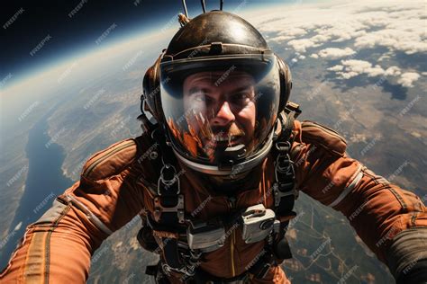 Premium Ai Image Skydiving Jumping Out Of An Aircraft At High