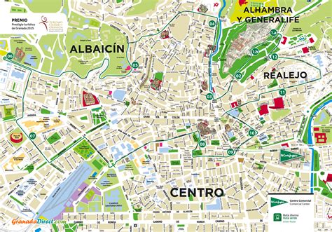 Mapa Turistico De Granada Mapa Turistico Mapas Granada Images