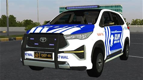 Mod Bussid Innova Zenix Q Patwal Style Us Police Youtube