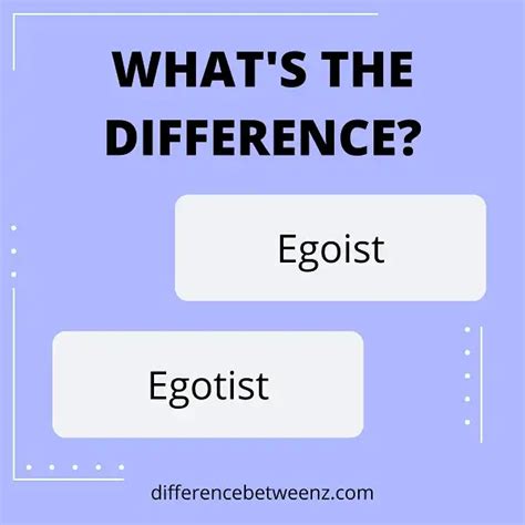 Difference between Egoist and Egotist - Difference Betweenz