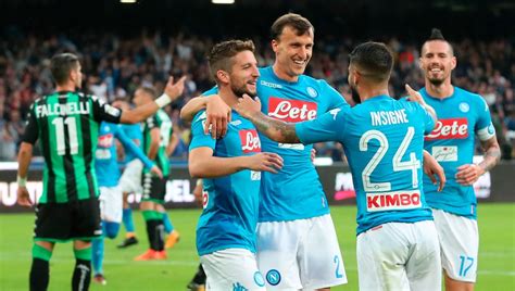 Serie A Napoli Sassuolo Il Tabellino