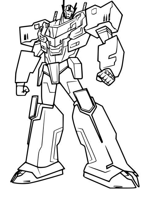 Printable Coloring Pages Optimus Prime