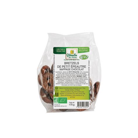 Bretzels de petit épeautre chocolat bio 175g Boutique Naturline