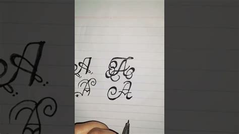 Write Stylish Alphabet A In 10 Different Styles Capital Alphabet A Calligraphy In 2022