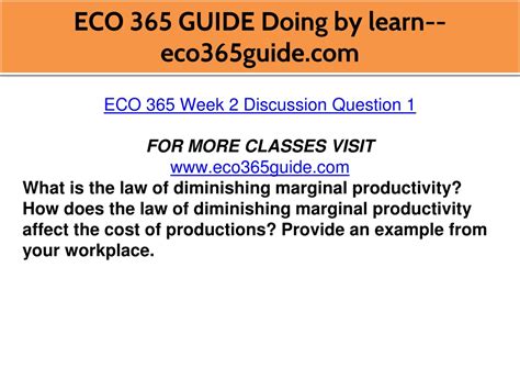 PPT ECO 365 GUIDE Doing By Learn Eco365guide PowerPoint