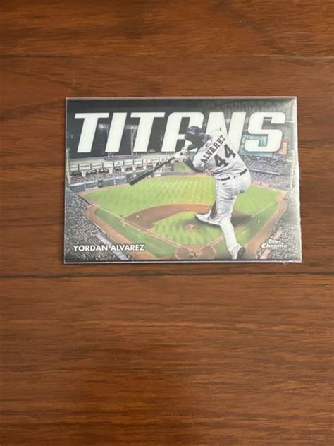 2023 TOPPS CHROME TITANS Yordan Alvarez CT 9 Houston Astros EUR 2 21