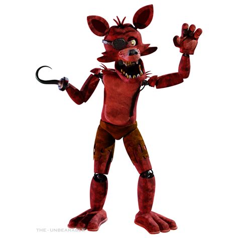 Fixed Foxy Character Render By Theunbearable101 On Deviantart