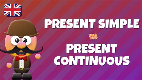 Present Simple Vs Present Continuous InglÉs Para NiÑos Con Mr Pea