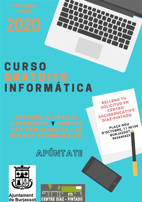 Nuevos cursos gratuitos de alfabetización informática en Burjassot