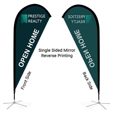 Single Sided Vs Double Sided Flag Printing Easy Signs
