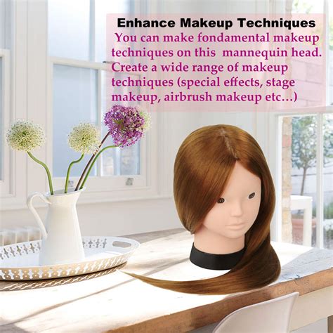 Buy Mysweety Inch Real Human Hair Training Head Mannequin Head