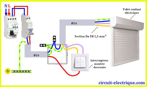 Branchement Volet Roulant Electrique Circuit Electrique Schema