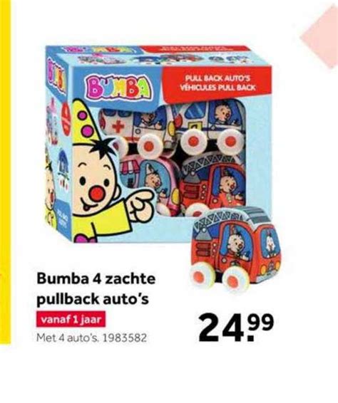 Bumba Zachte Pullback Auto S Speelgoed Aanbieding Bij Intertoys