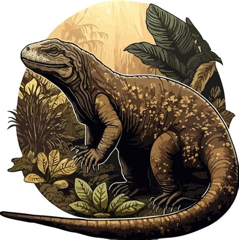 Premium Vector Komodo Dragon Vector