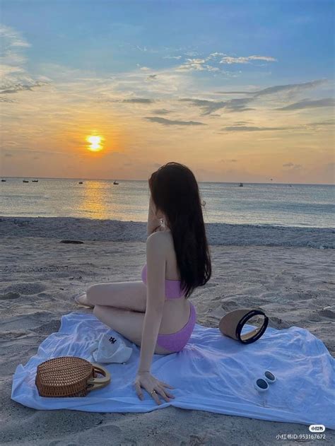 Pin Oleh Ulzzang C2 Di Girls Type Pose Pantai Pemotretan