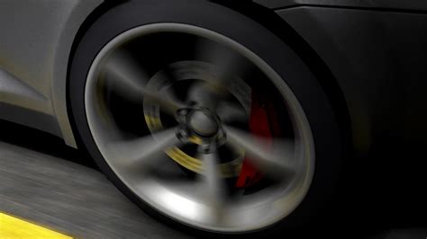 Automotive Animation Close Up Spinning Rear Stock Motion Graphics Sbv