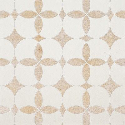 Rubicon Champagne Seashell Multi Finish Limestone Waterjet Decos