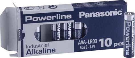 Stuks Aaa Panasonic Powerline Industrial Alkaline Volt Lr Ad