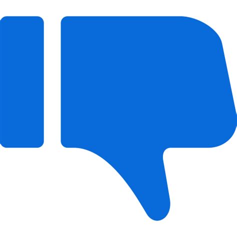 Dislike Generic Blue Icon