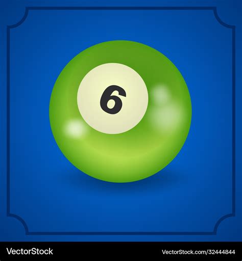 Billiard Ball Realistic Design Royalty Free Vector Image