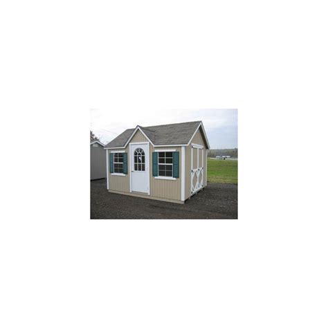 Little Cottage Company Classic Wood Cottage 12 X 14 Storage Shed Kit