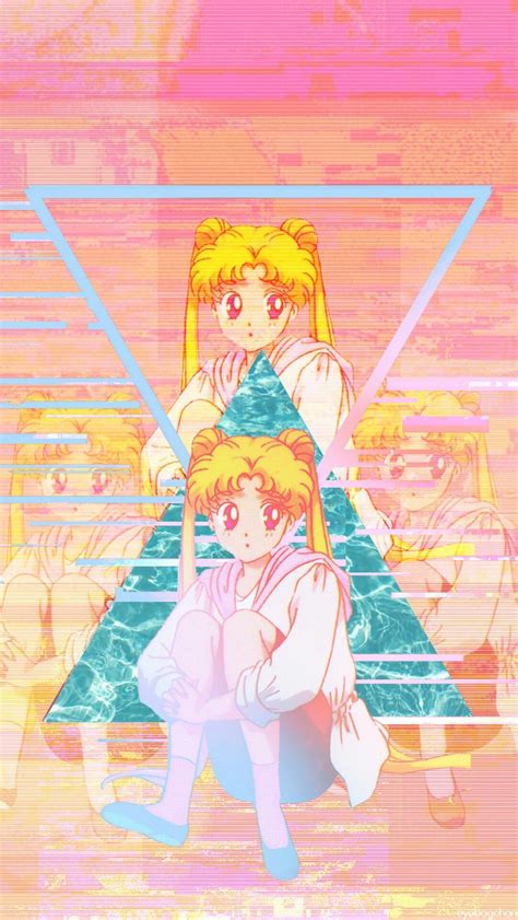 AESTHETIC VAPORWAVE ANIME IMAGE 🍒 | Anime, Vaporwave wallpaper ...