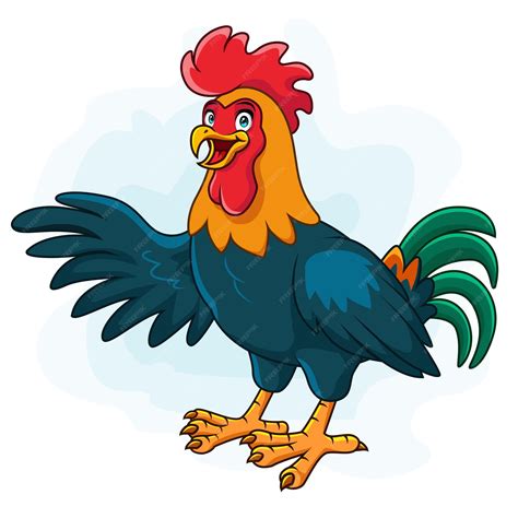 Cute Rooster Cartoon