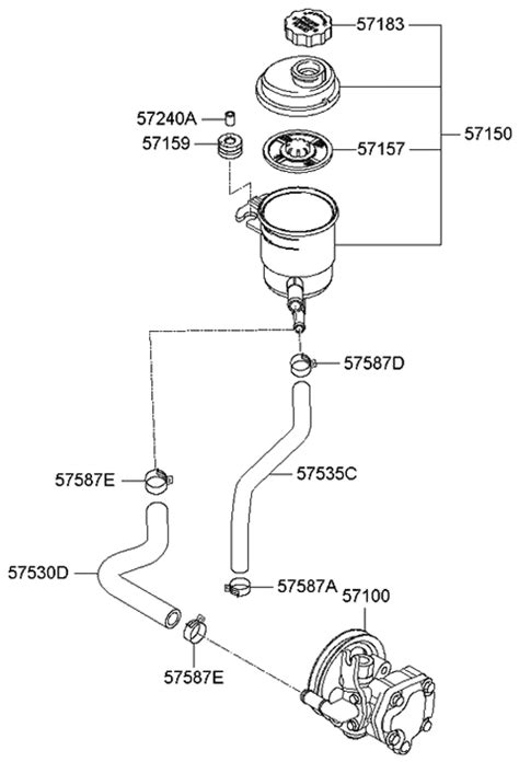 Power Steering Oil Pump 2009 Kia Spectra