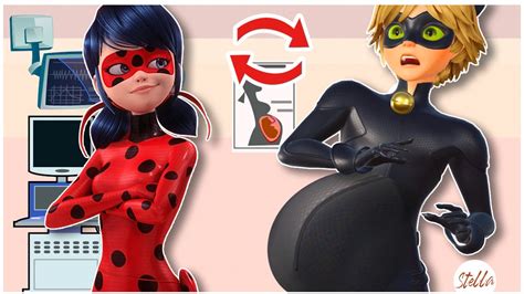 🐾paper Diy🐾 Ladybug Cat Noir Get Pregnant Elsa Magic Miraculous Barbie Story 1 Youtube