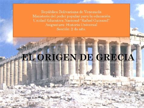 El Origen De Grecia 1