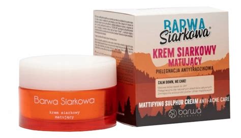 Barwa Siarkowa Krem siarkowy matujący 50 ml 14985513247 Allegro pl